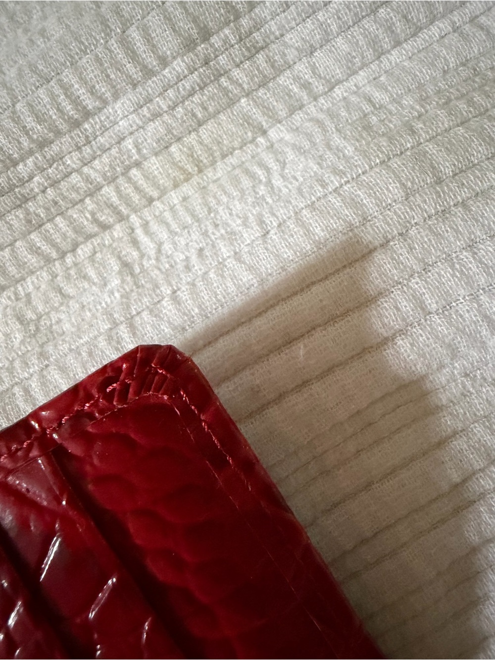 Brahmin Red Croc-Embossed Ady Wallet - Picture 7 of 13